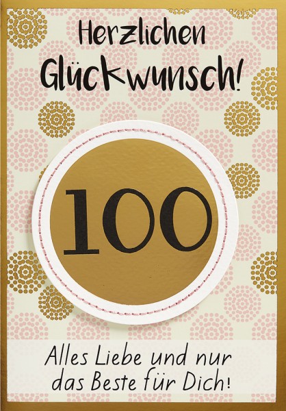 Zahlengeburtstag 100er