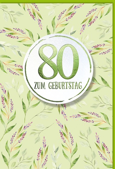 Zahlengeburtstag 80er