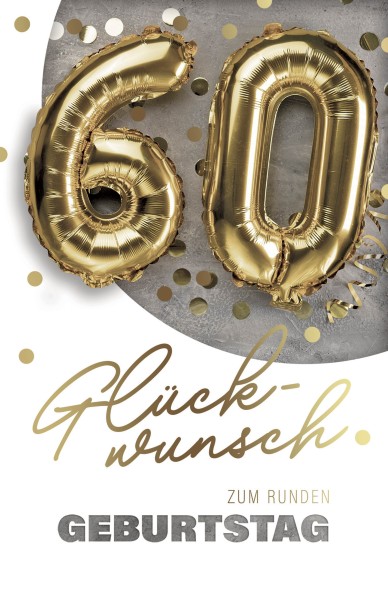 Zahlengeburtstag 60er