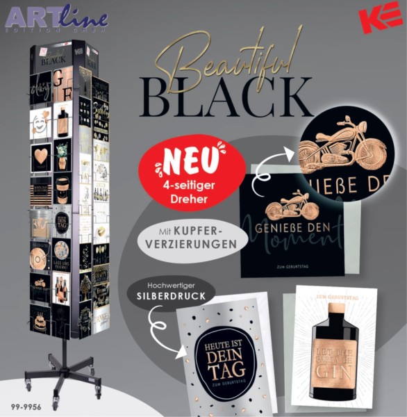 Füllung - AKTION: Ständerkonzept - Beautiful Black-Gold-Rosé