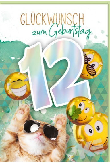 Zahlengeburtstag Kinder - 12er