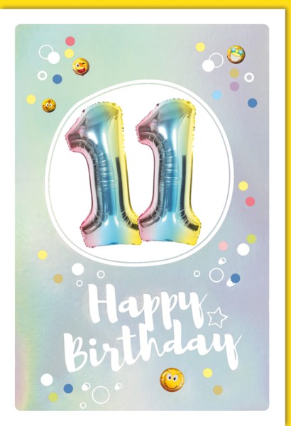Zahlengeburtstag Kinder - 11er