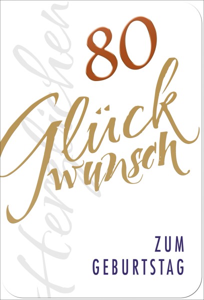 Zahlengeburtstag 80er