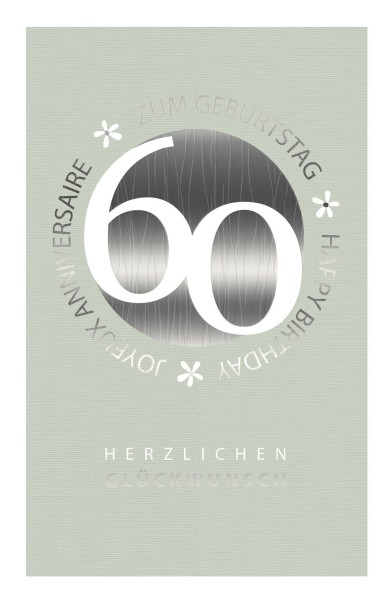 Zahlengeburtstag 60er