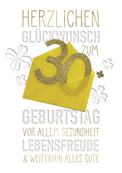Zahlengeburtstag 30er