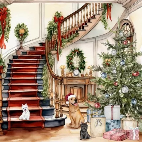 Serviette - Weihnachten