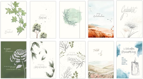 Sortiment Trauer Art