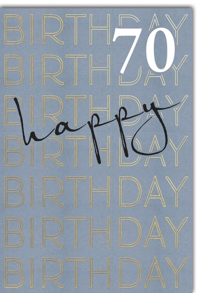 Geburtstag A4 - Format - 70er