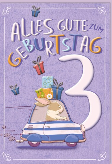 Zahlengeburtstag Kinder - 3er
