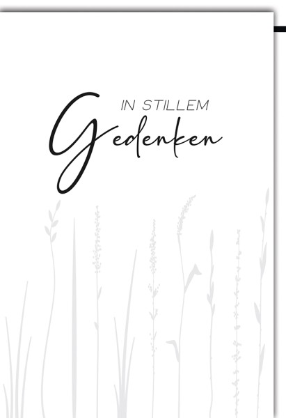 Trauer - Schrift