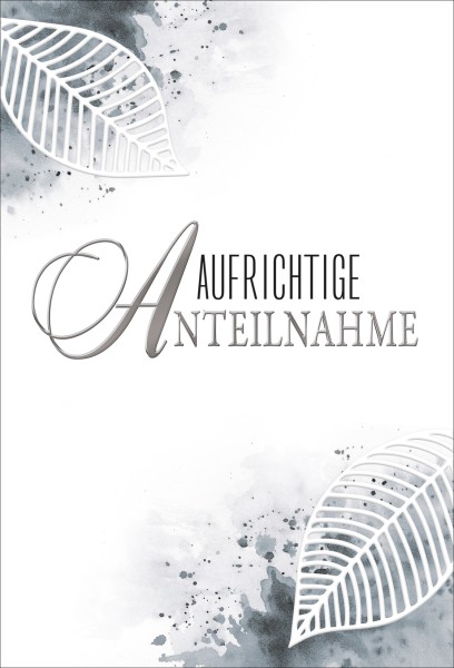 Trauer - Schrift