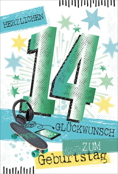 Zahlengeburtstag Kinder - 14er