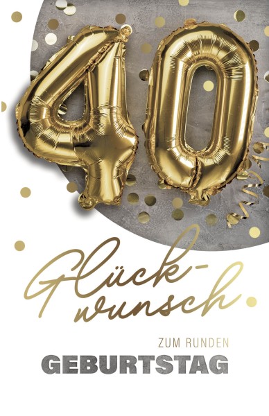 Zahlengeburtstag 40er