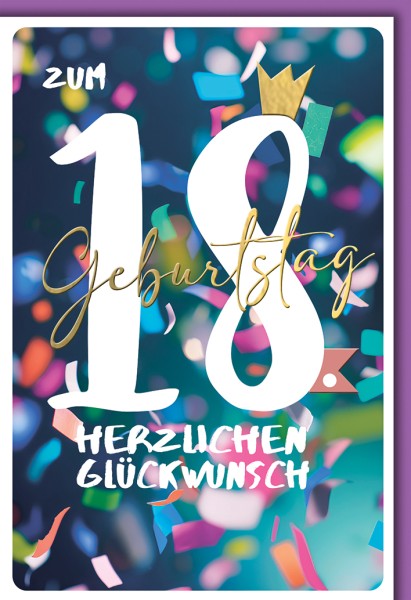 Zahlengeburtstag 18er