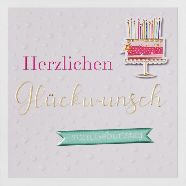 Geburtstag - Prisma Natur - Plastikfrei (Quadratisch)