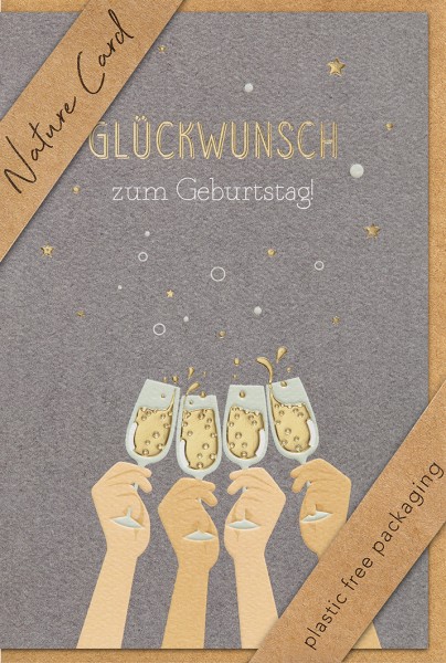 Geburtstag - Nature Card - Plastikfrei