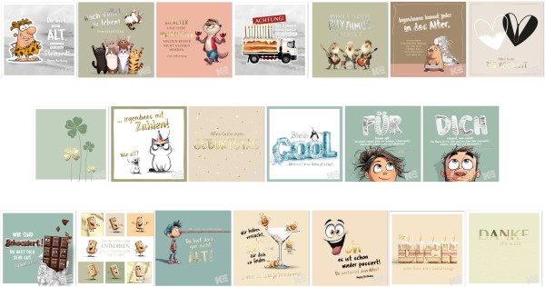 Sortiment "Alles&Anders" quadratisch